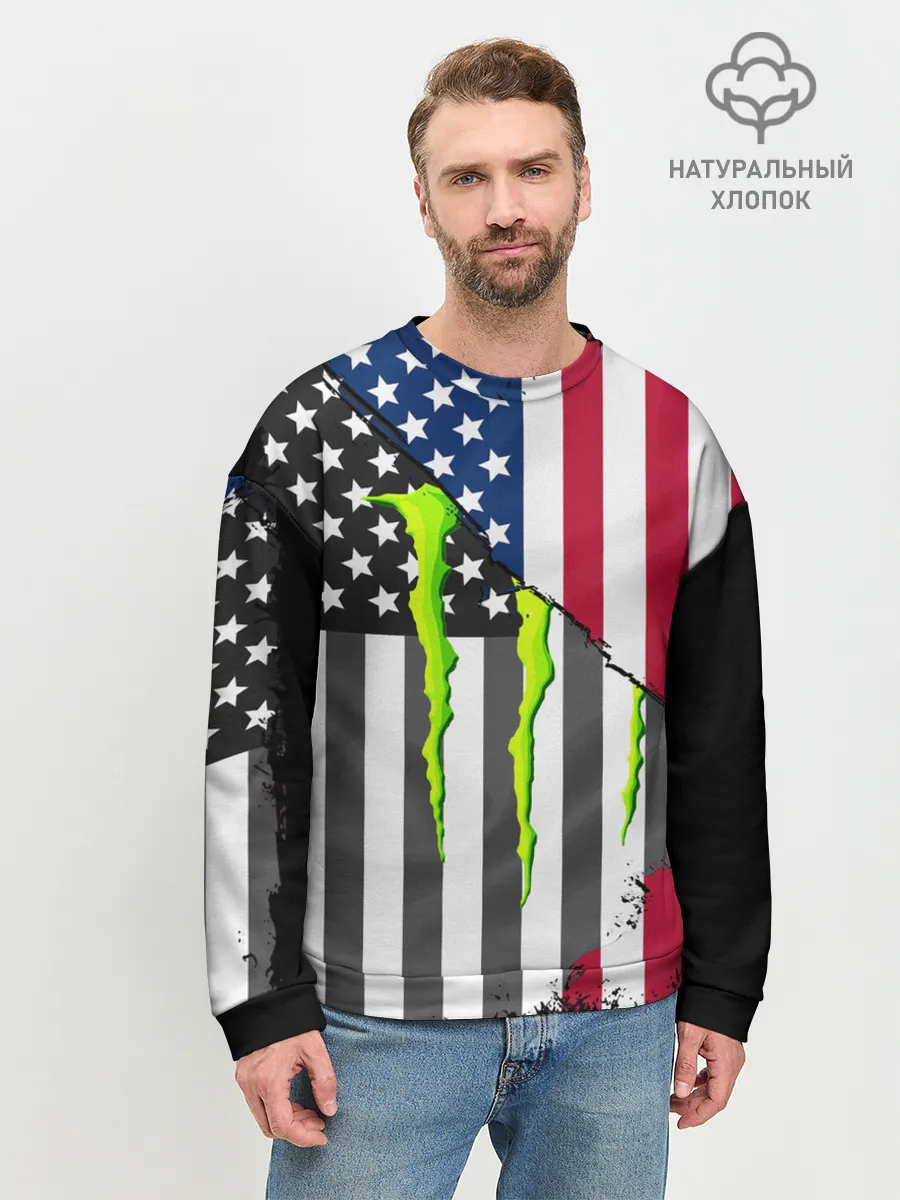 Мужской свитшот базовый / MONSTER ENERGY