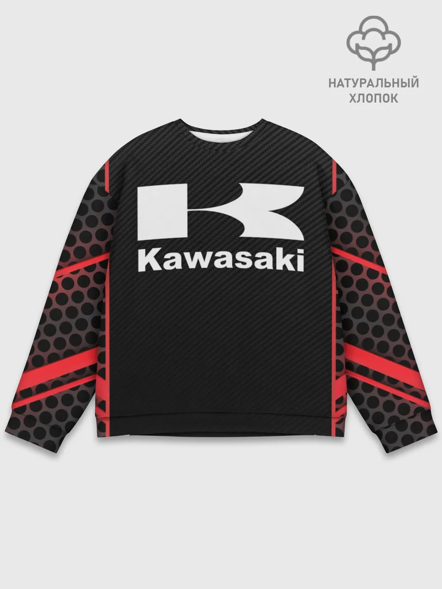 Мужской свитшот базовый / KAWASAKI | КАВАСАКИ