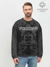 Мужской свитшот базовый / Россия карбон