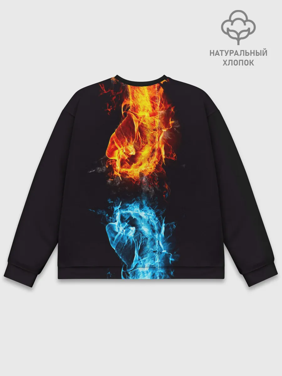 Мужской свитшот базовый / Огонь и Вода
