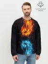 Мужской свитшот базовый / Огонь и Вода
