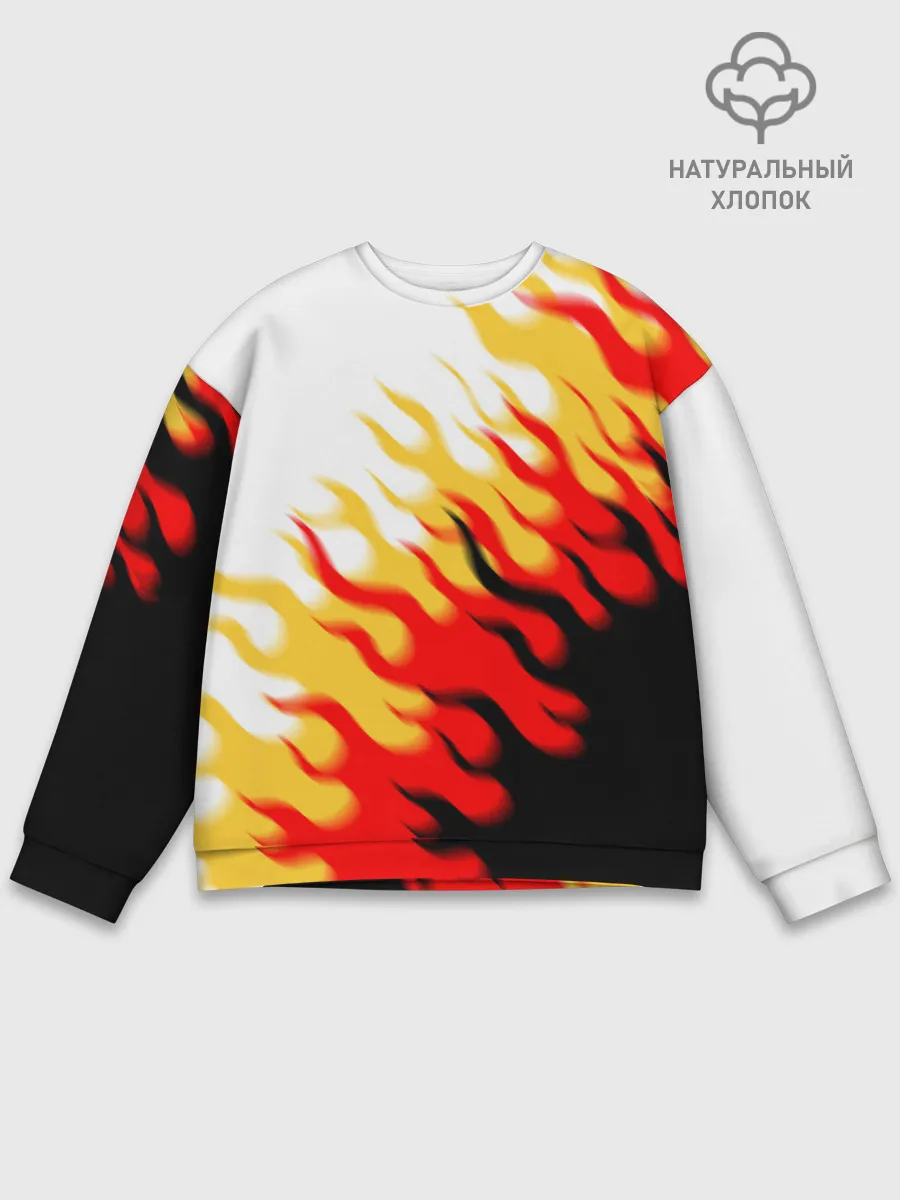 Мужской свитшот базовый / ОГОНЬ.