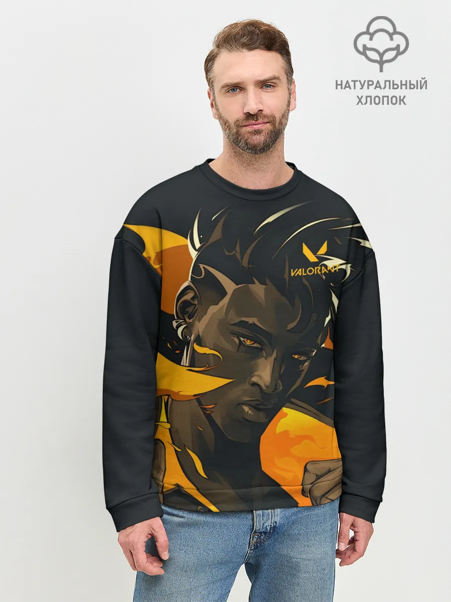 Мужской свитшот базовый / VALORANT PHOENIX