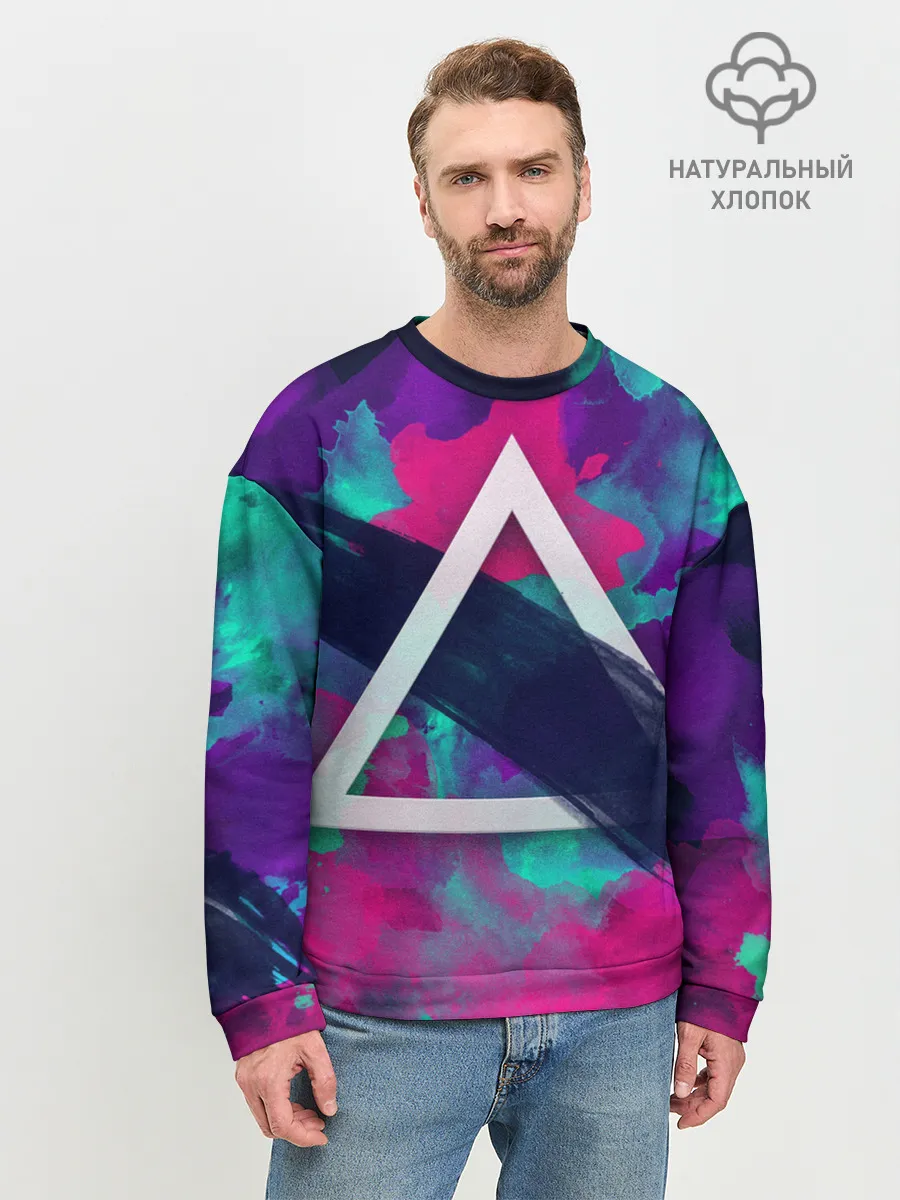 Мужской свитшот базовый / Абстракция