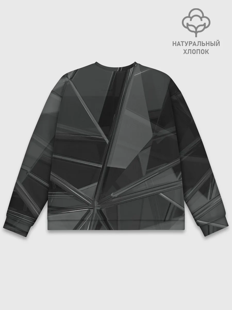 Мужской свитшот базовый / Stone | Black