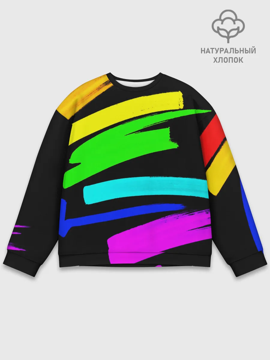 Мужской свитшот базовый / НЕОНОВЫЕ КРАСКИ