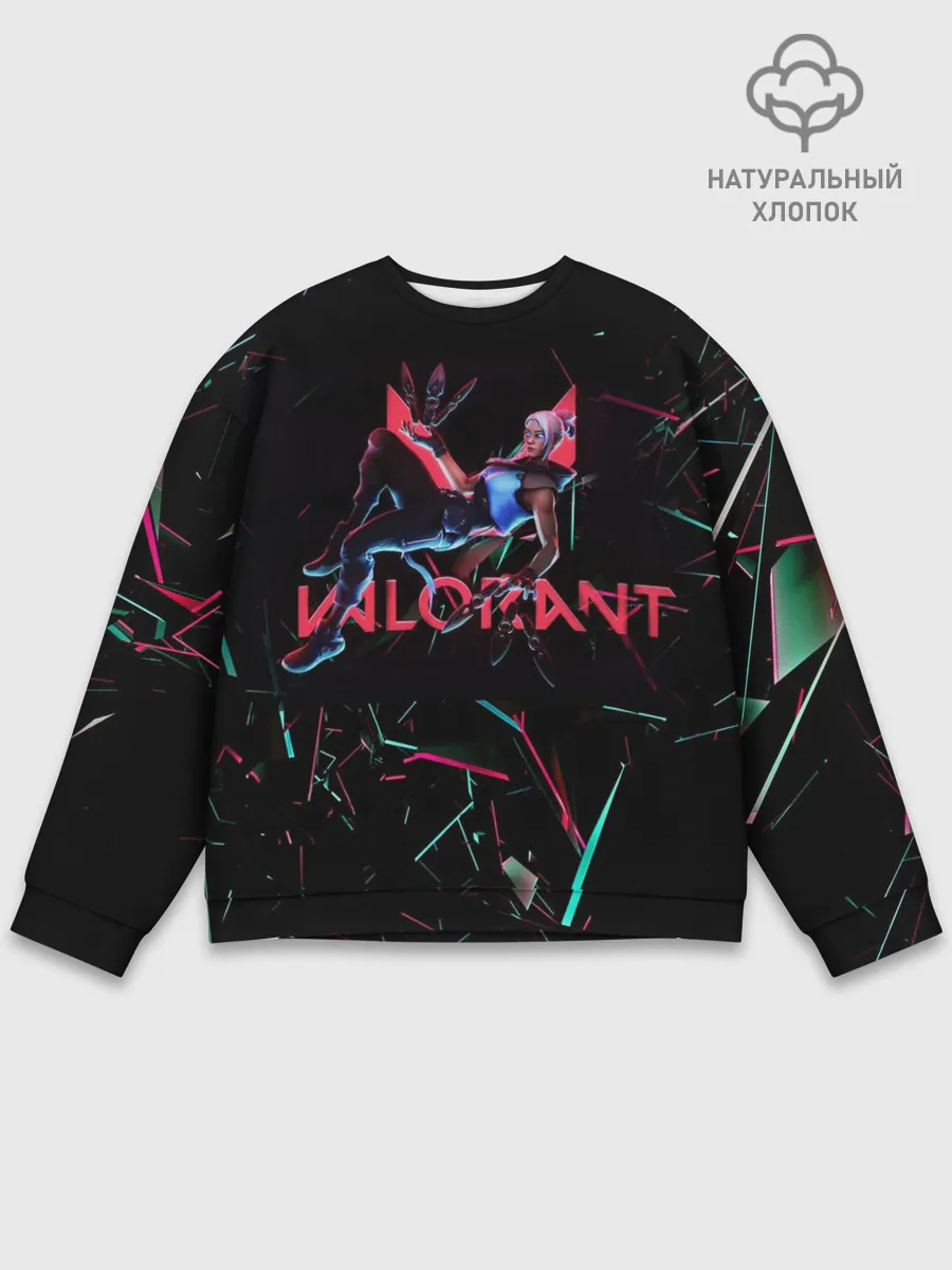 Мужской свитшот базовый / Jett | Valorant