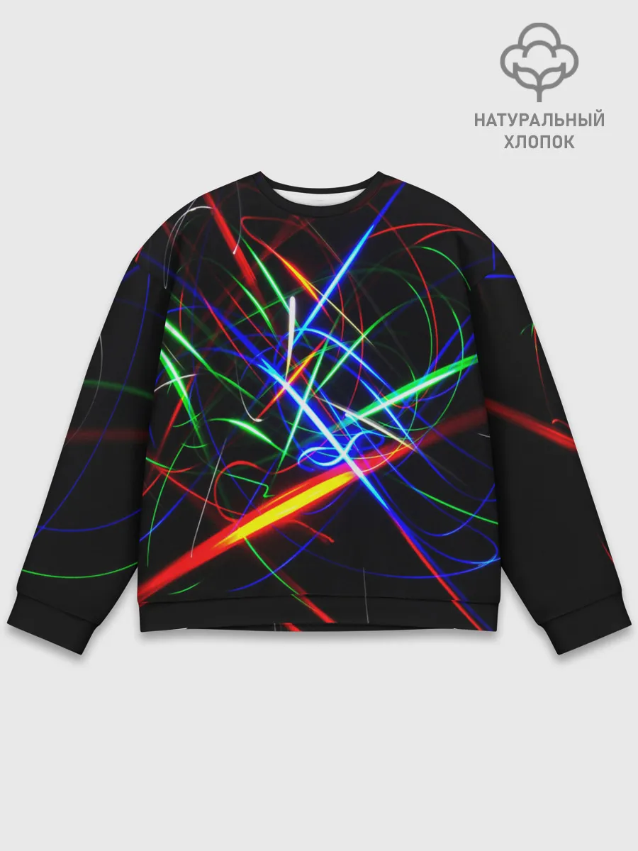 Мужской свитшот базовый / ФРАКТАЛЬНЫЕ ИСКРЫ