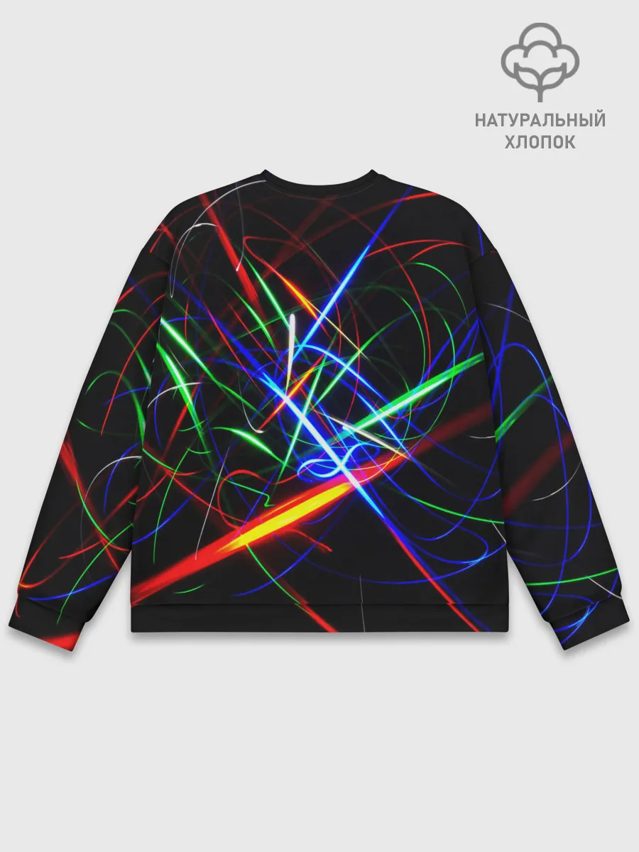 Мужской свитшот базовый / ФРАКТАЛЬНЫЕ ИСКРЫ