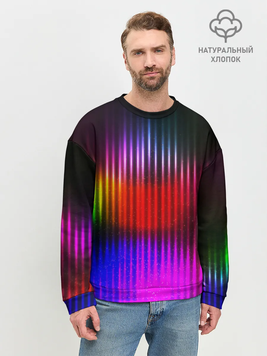 Мужской свитшот базовый / WAVES COLOR