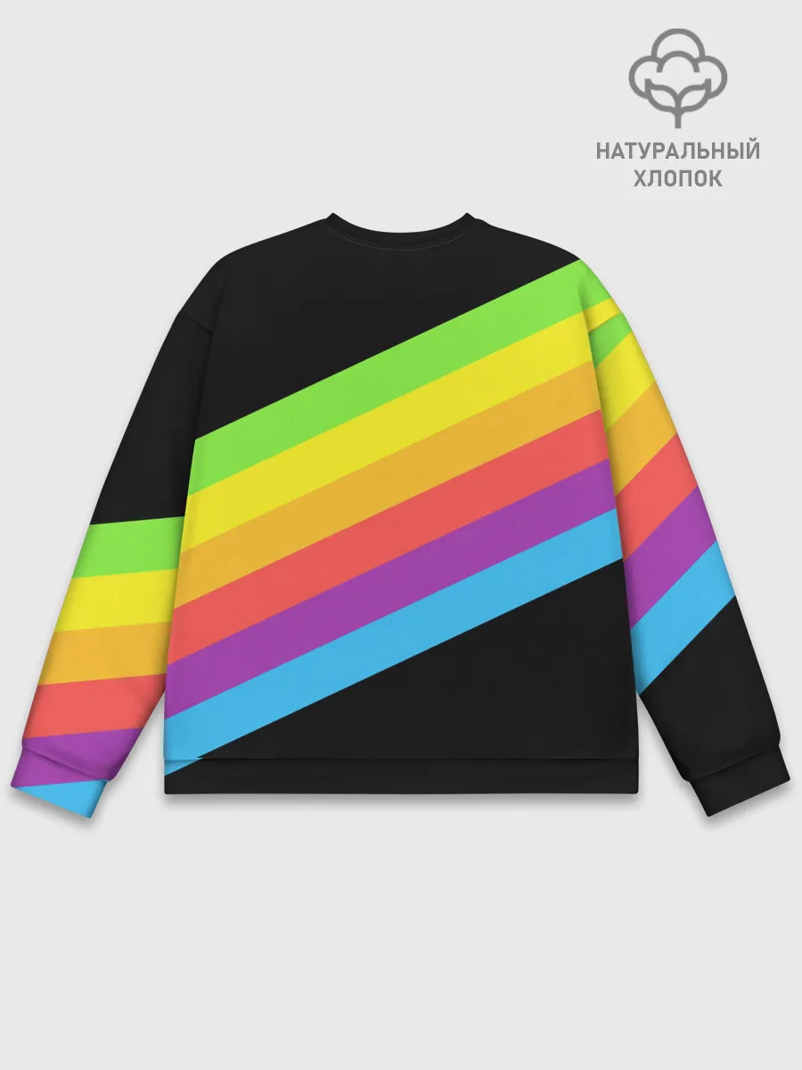 Мужской свитшот базовый / НЕОНОВЫЕ ЛИНИИ