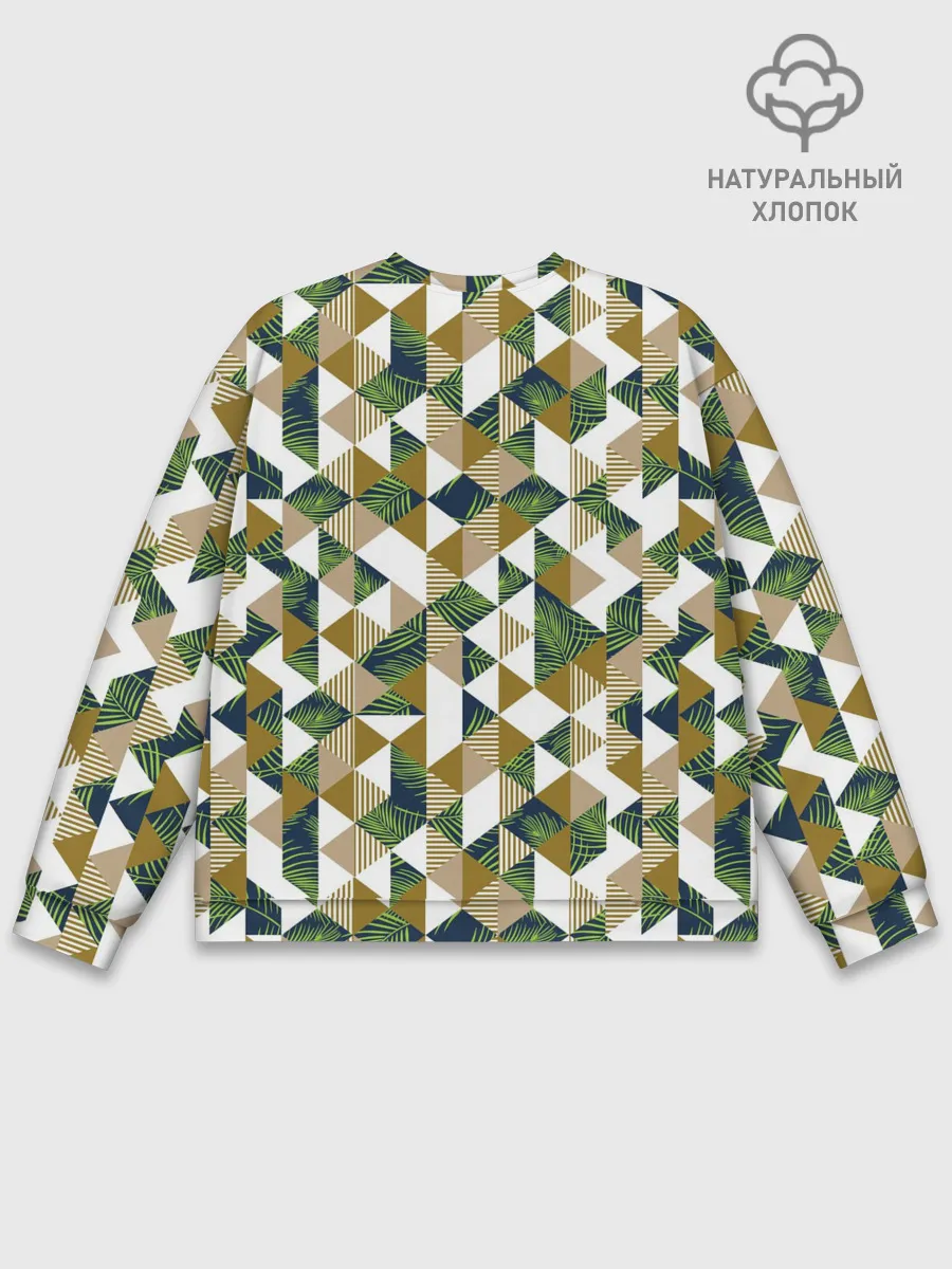 Мужской свитшот базовый / Хипстерские треугольники