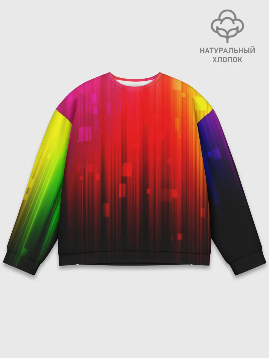 Мужской свитшот базовый / АБСТРАКТНЫЕ КРАСКИ