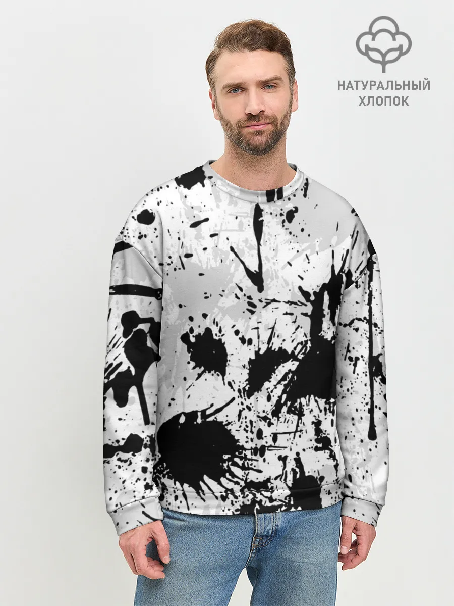 Мужской свитшот базовый / БРЫЗГИ КРАСОК