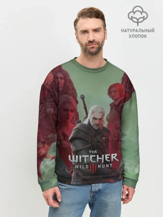Мужской свитшот базовый / The Witcher 5-летие