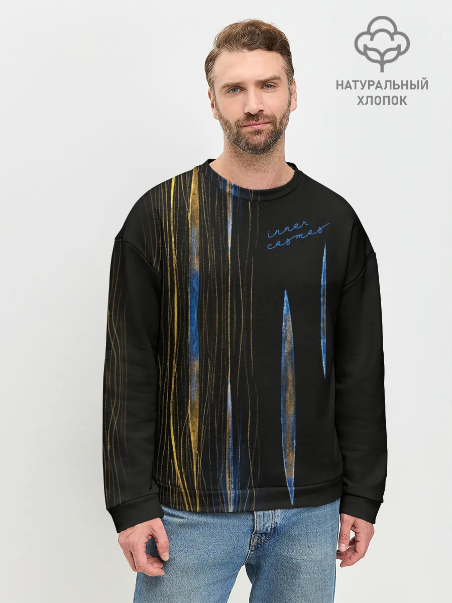 Мужской свитшот базовый / Cells at Work. Inner Cosmos