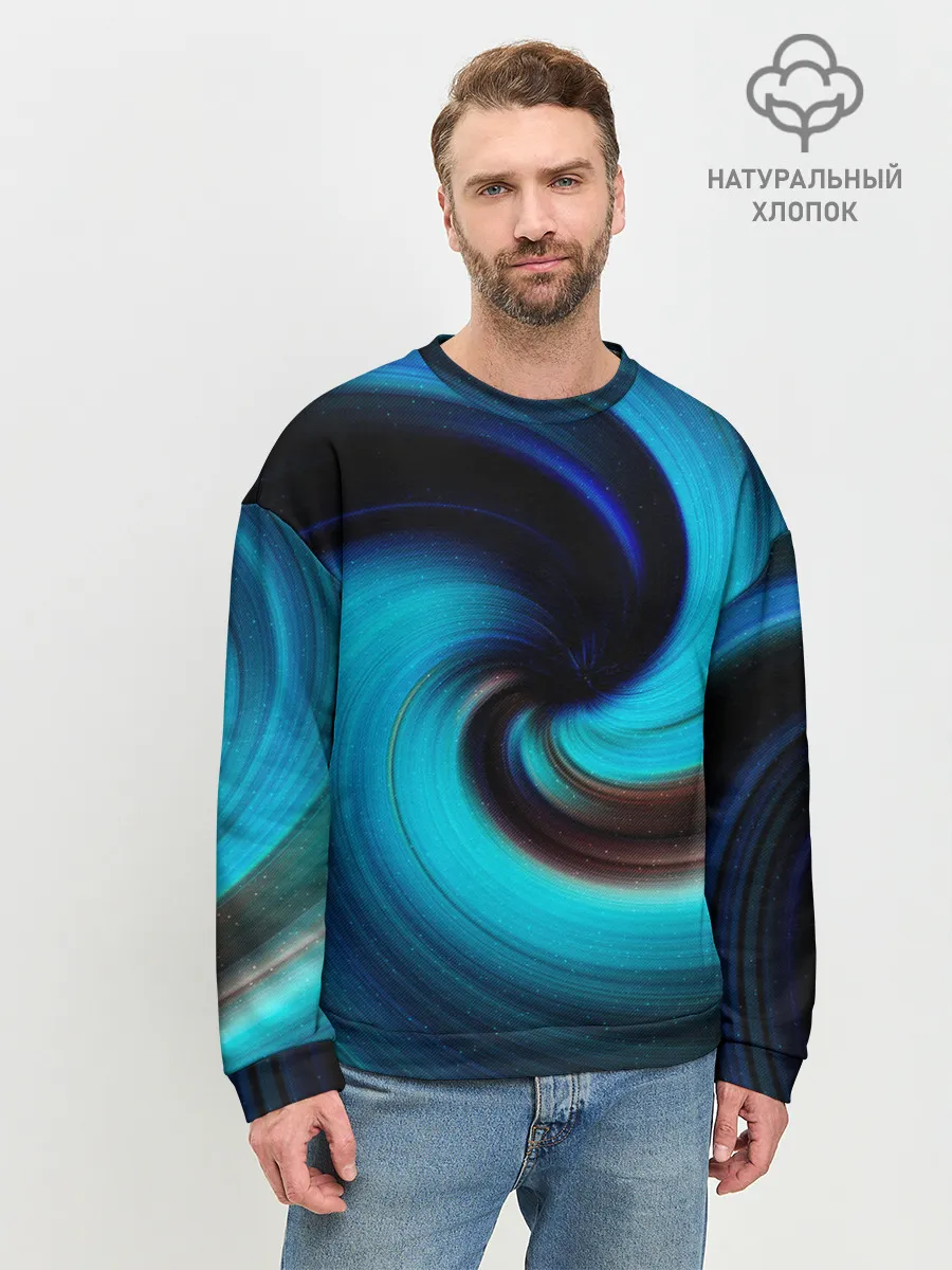 Мужской свитшот базовый / BLUE HOLE | SPACE