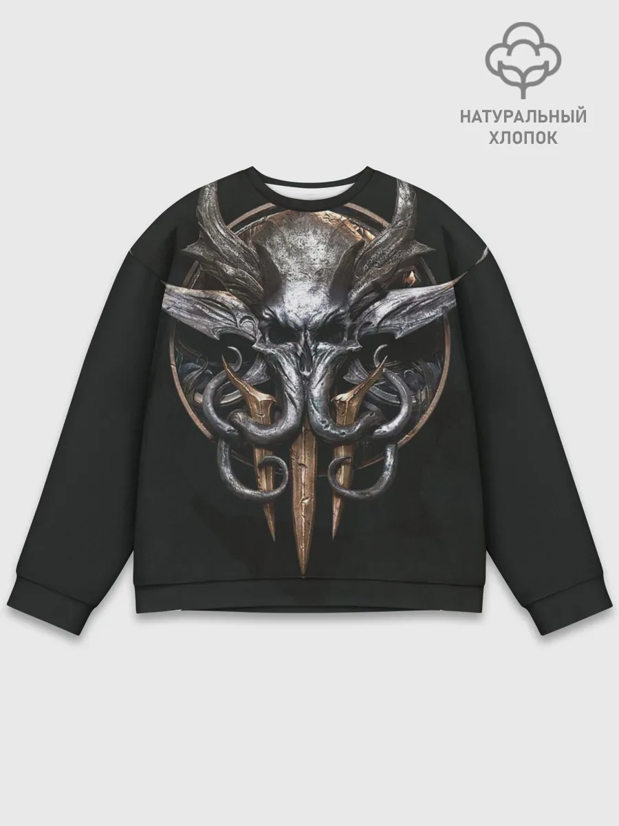 Мужской свитшот базовый / baldurs gate 3