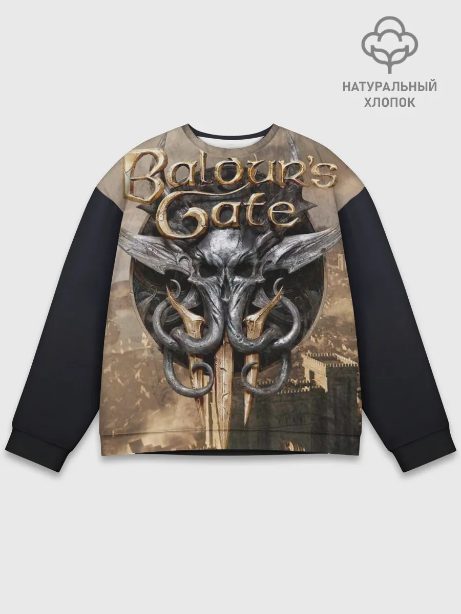 Мужской свитшот базовый / baldurs gate 3