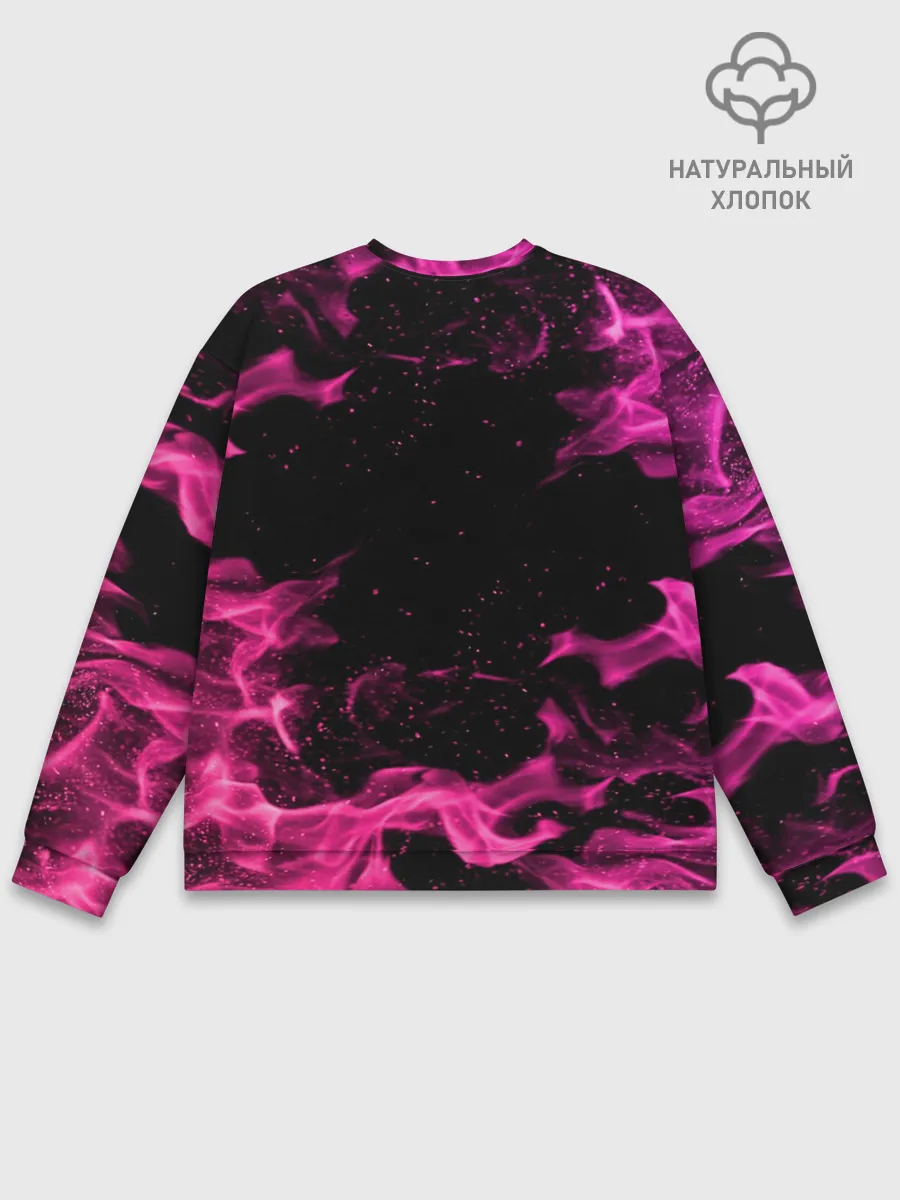 Мужской свитшот базовый / ОГОНЬ НЕОН