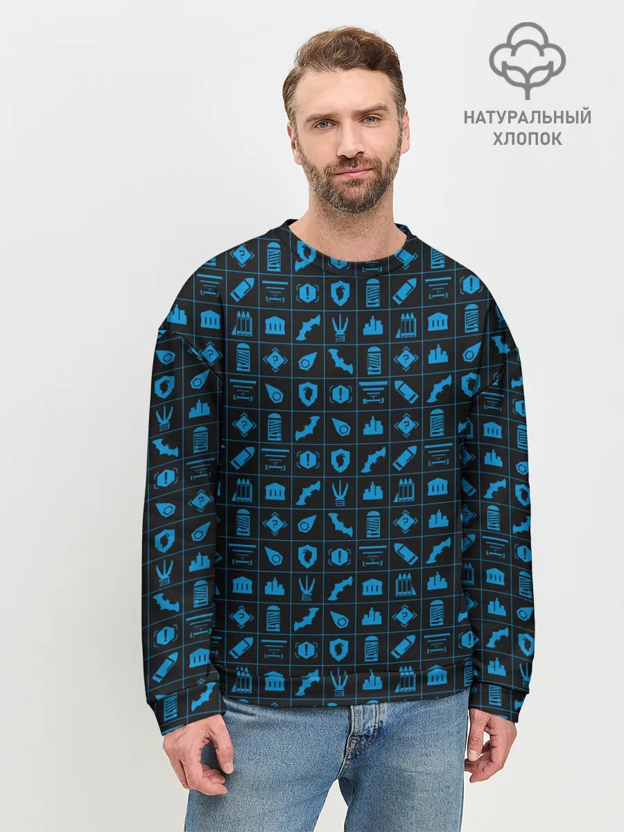 Мужской свитшот базовый / Batman pattern