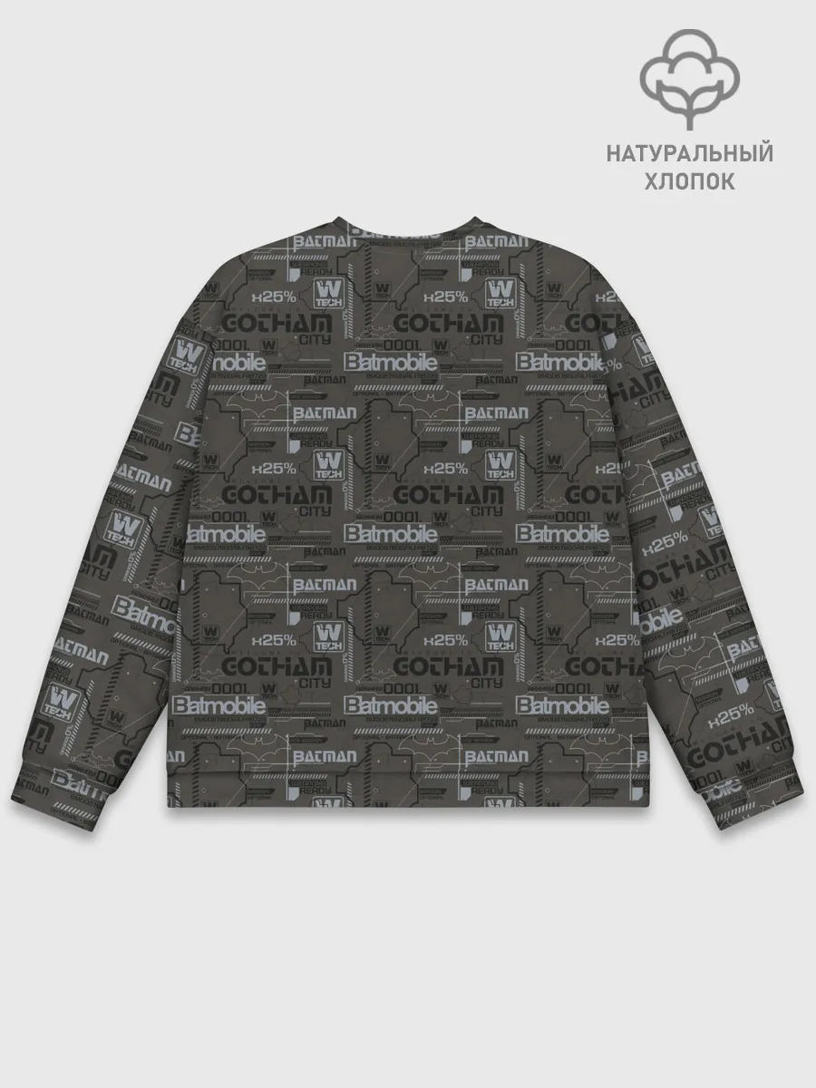 Мужской свитшот базовый / Gotham City pattern