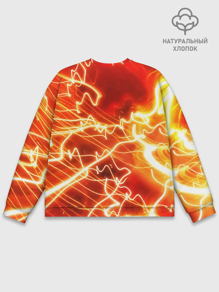 Мужской свитшот базовый / ОГНЕННАЯ МОЛНИЯ