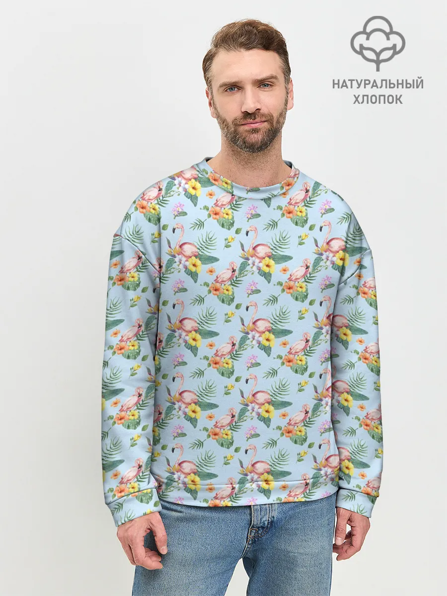 Мужской свитшот базовый / ФЛАМИНГО