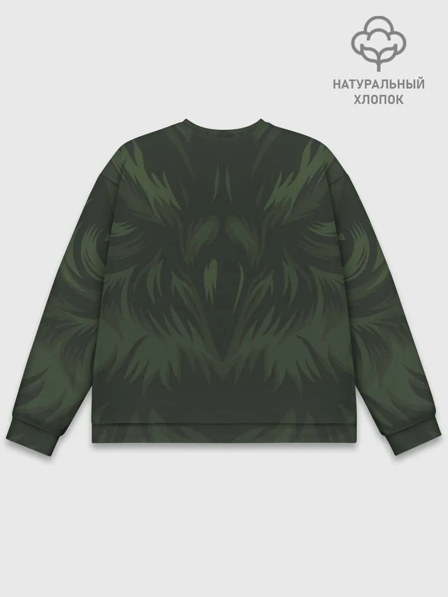 Мужской свитшот базовый / Хищная сова