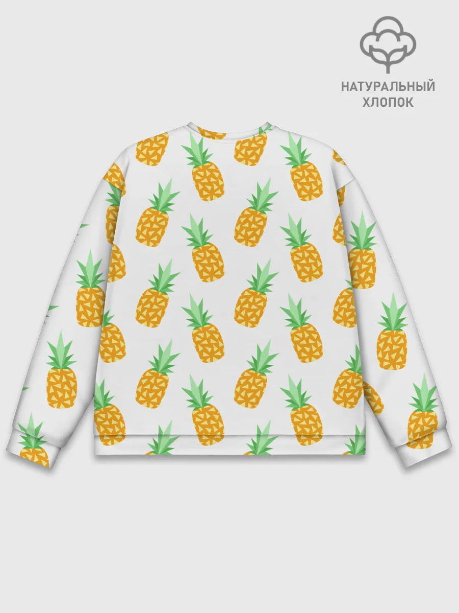 Мужской свитшот базовый / Ананасы.