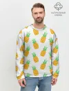 Мужской свитшот базовый / Ананасы.