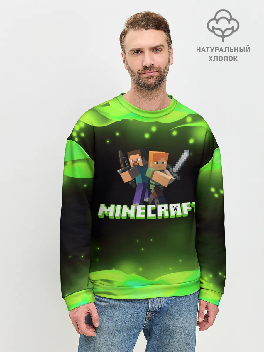 Мужской свитшот базовый / Minecraft 1