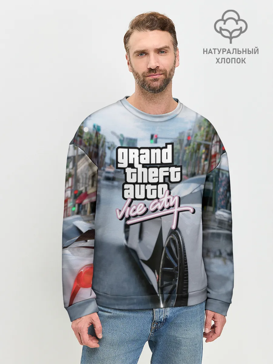 Мужской свитшот базовый / Vice city