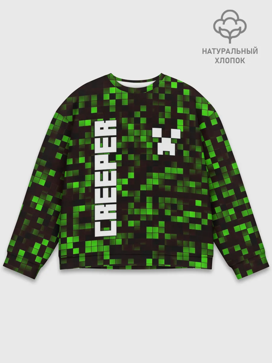 Мужской свитшот базовый / MINECRAFT CREEPER
