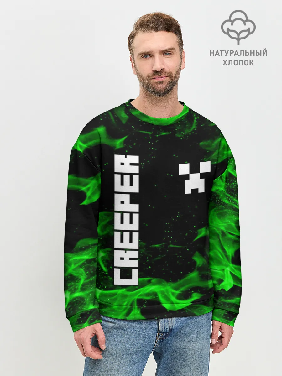 Мужской свитшот базовый / MINECRAFT CREEPER