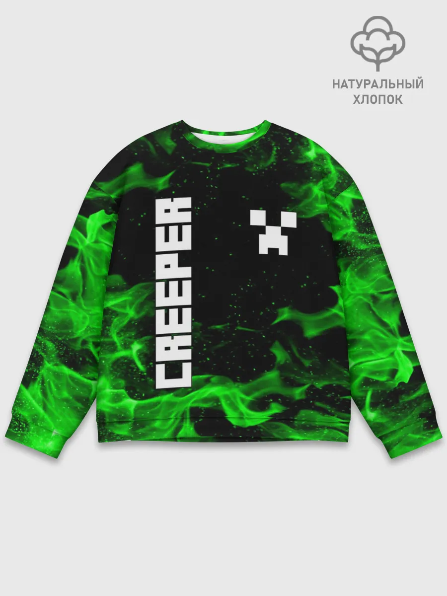 Мужской свитшот базовый / MINECRAFT CREEPER