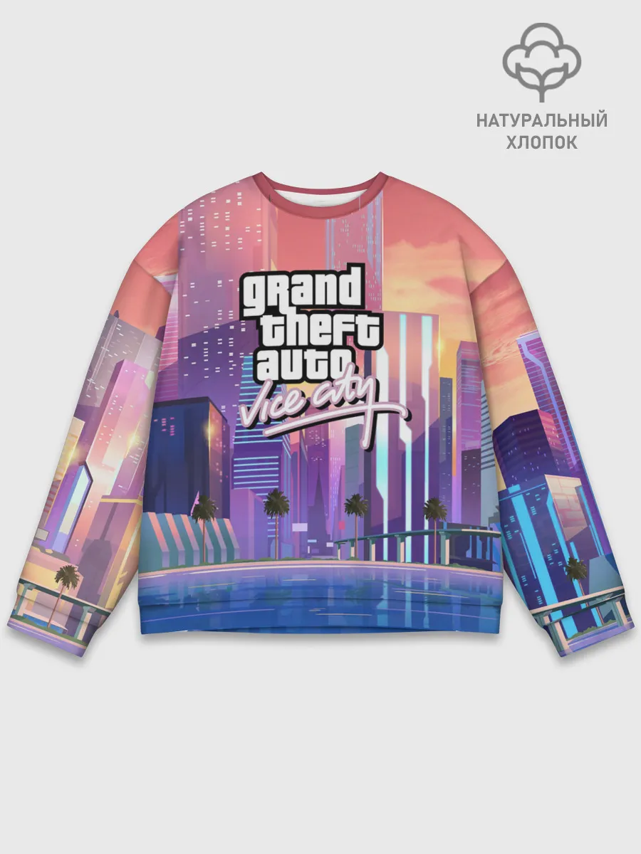 Мужской свитшот базовый / Vice city