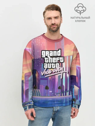 Мужской свитшот базовый / Vice city