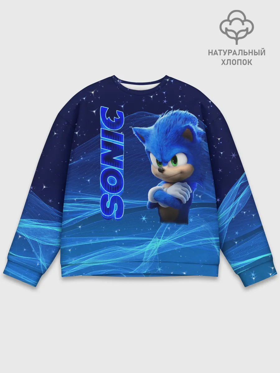 Мужской свитшот базовый / соник