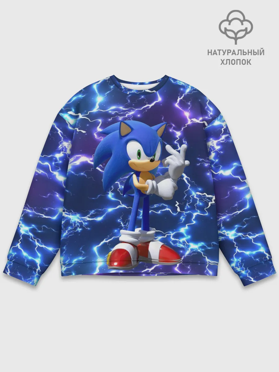 Мужской свитшот базовый / Sonic | Соник