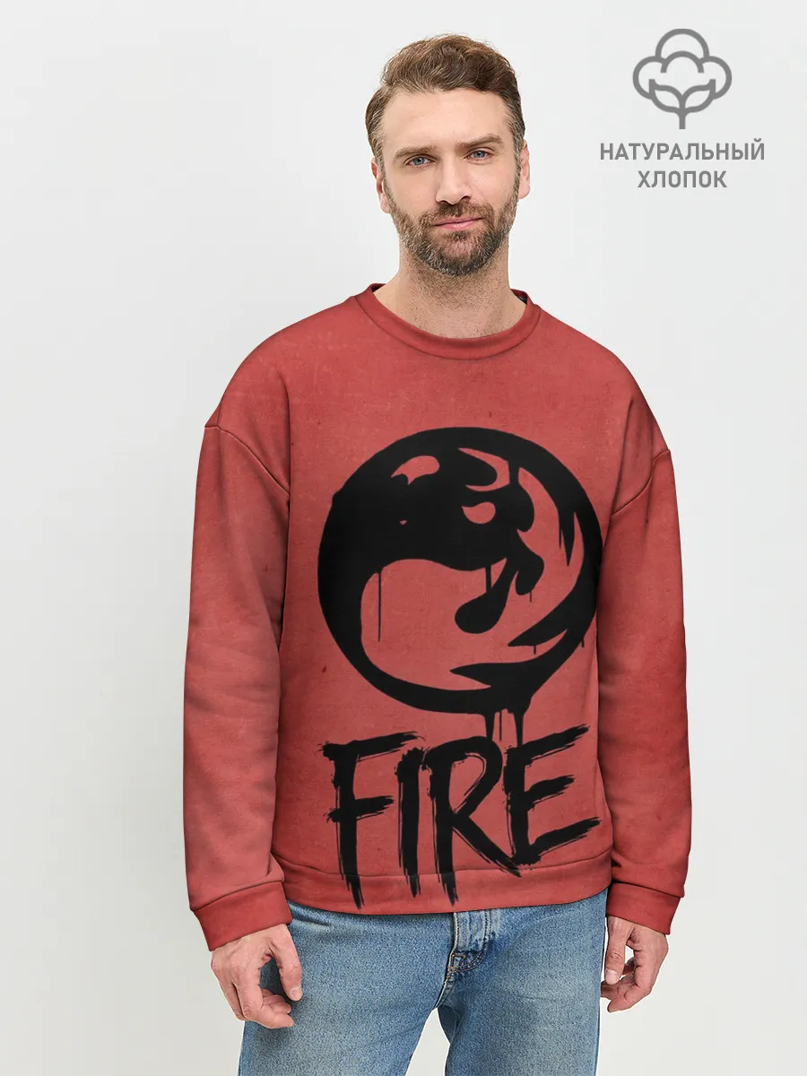 Мужской свитшот базовый / Emblems Fire
