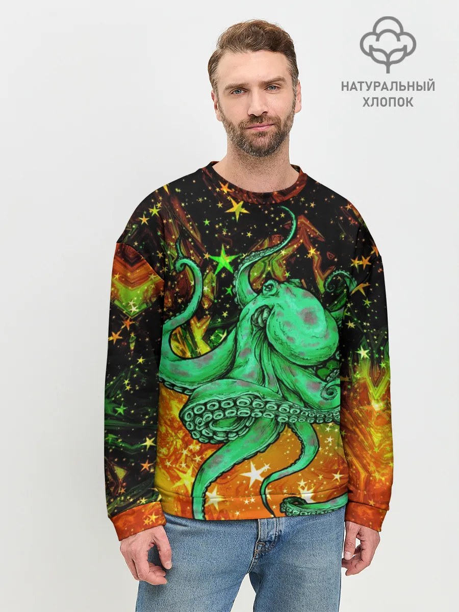 Мужской свитшот базовый / Cosmo Octopus
