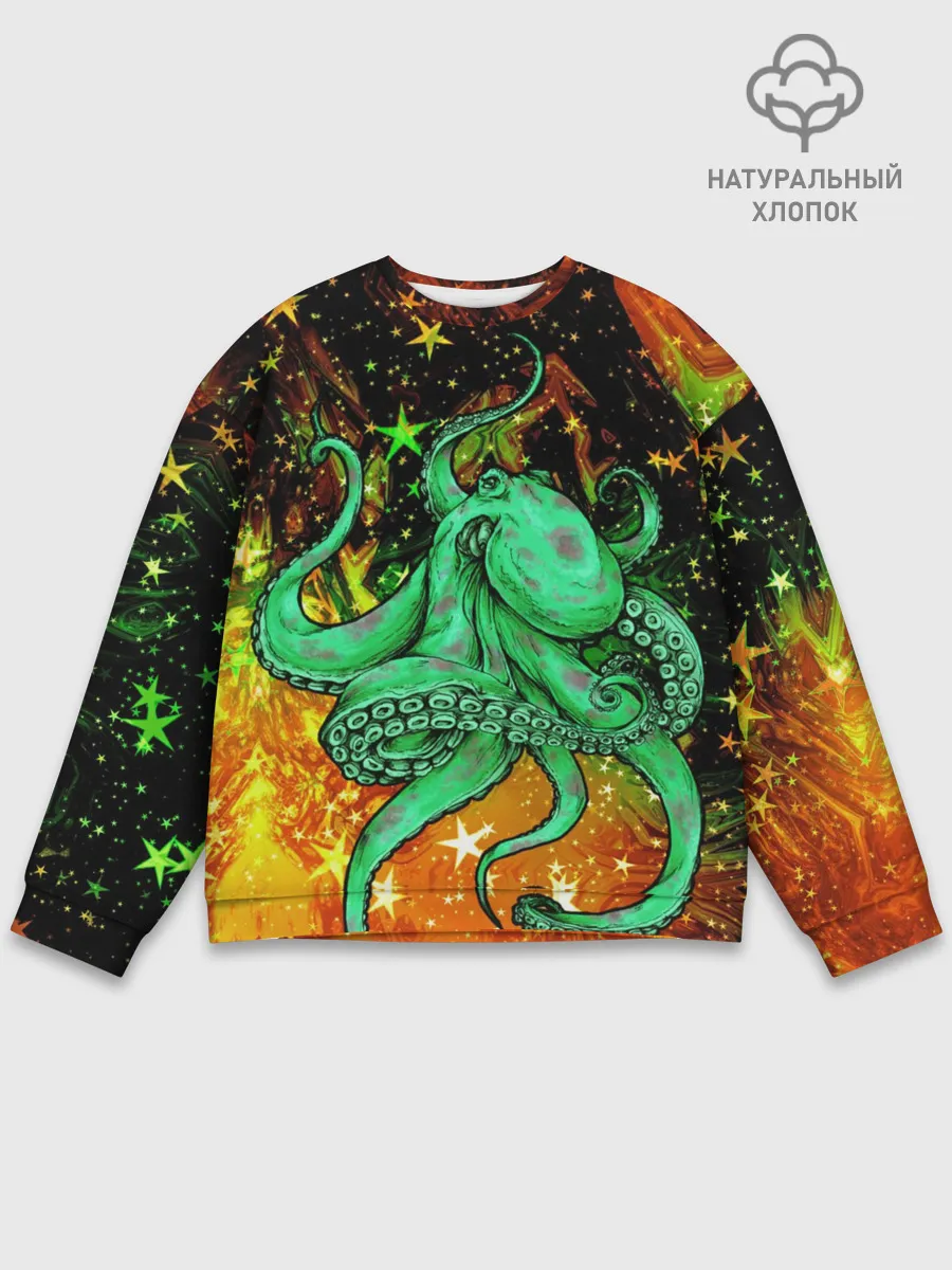 Мужской свитшот базовый / Cosmo Octopus