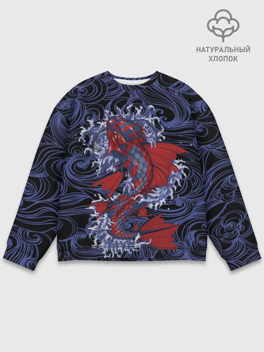 Мужской свитшот базовый / Рыба | Fish