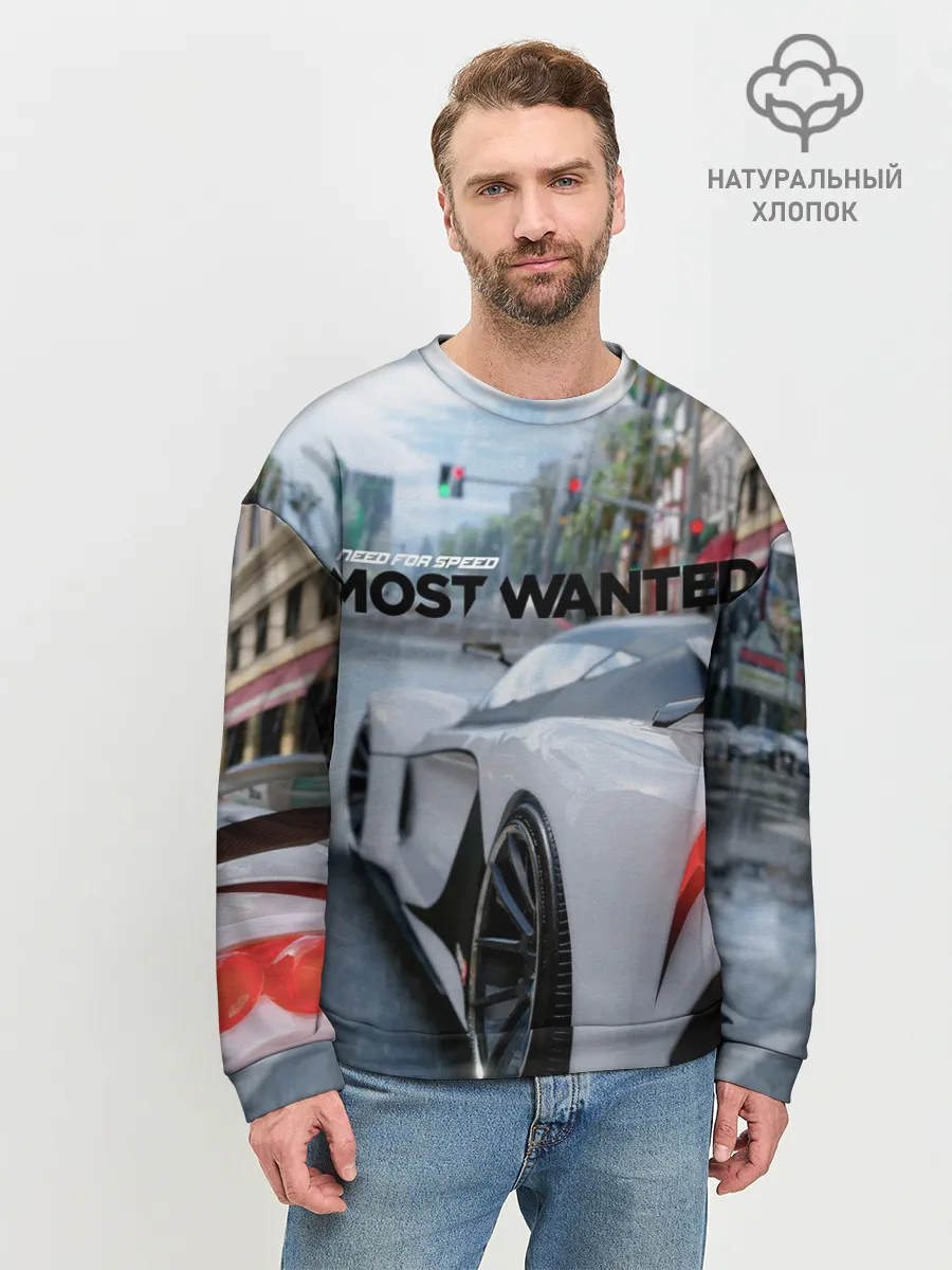 Мужской свитшот базовый / NFS Most Wanted