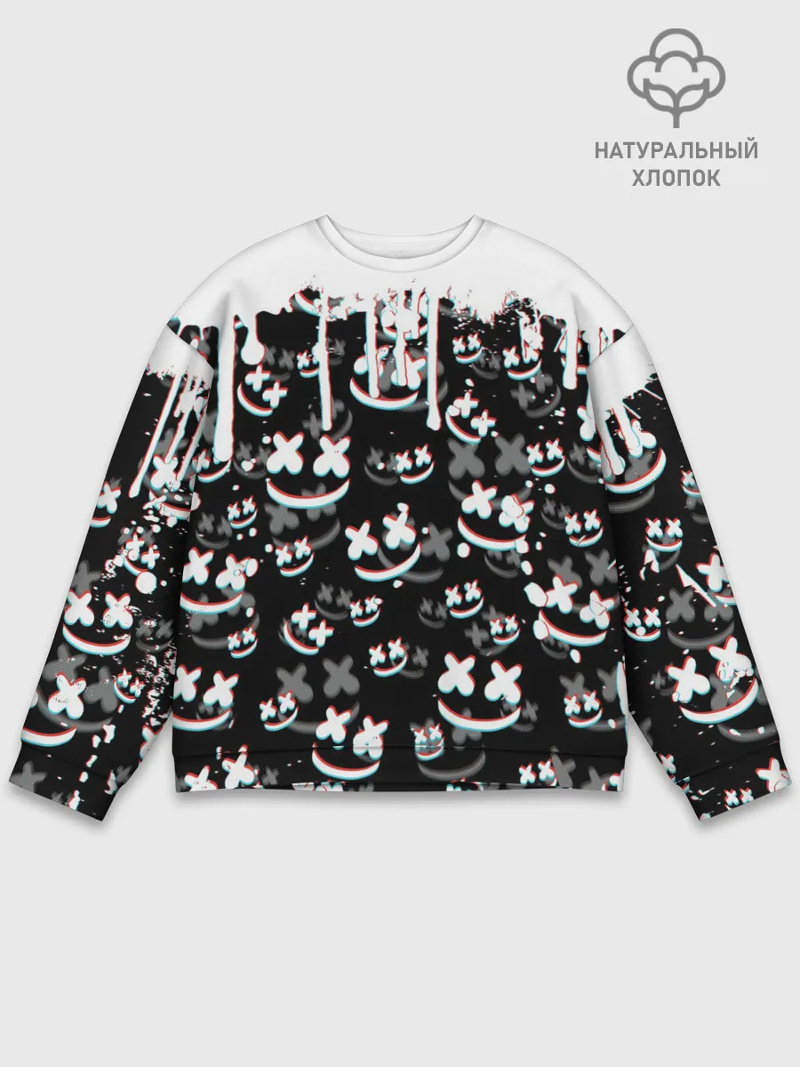 Мужской свитшот базовый / MARSHMELLO GLITCH