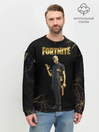 Мужской свитшот базовый / Gold Midas Fortnite 2
