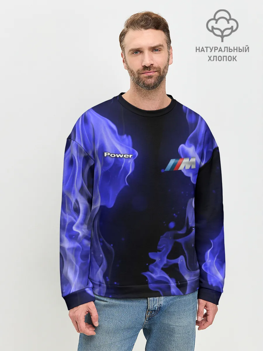 Мужской свитшот базовый / BMW FIRE