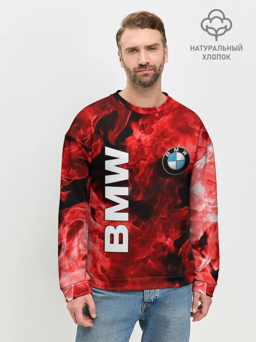 Мужской свитшот базовый / BMW FIRE