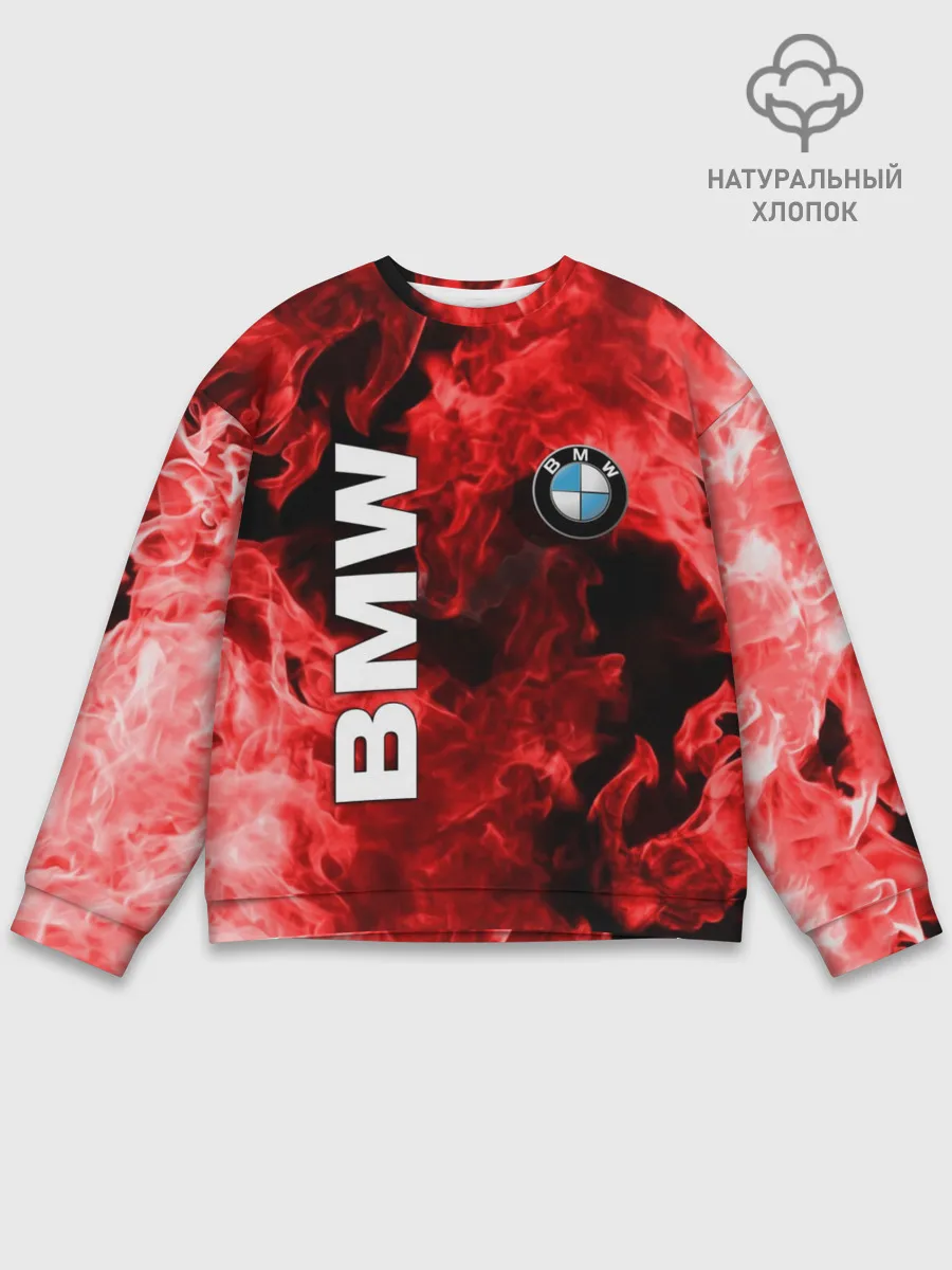 Мужской свитшот базовый / BMW FIRE
